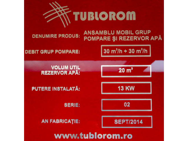 Placa identificare din aluminiu eloxat