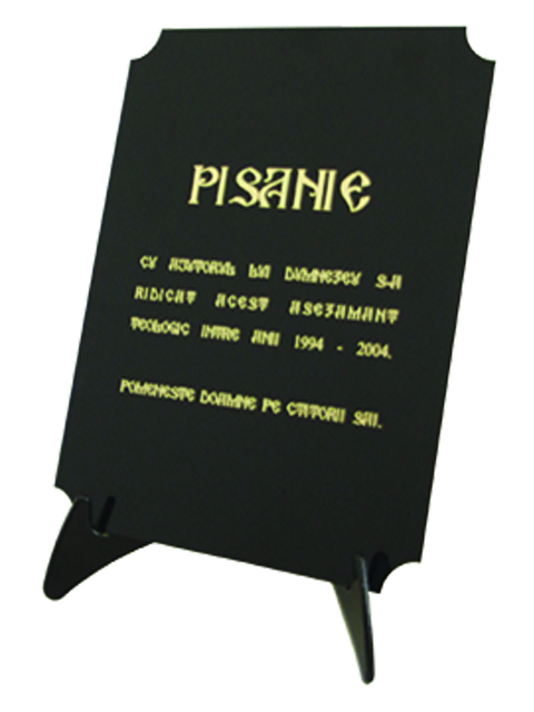 Placheta biserica
